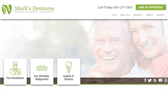 Desktop Screenshot of marksdentureslab.com